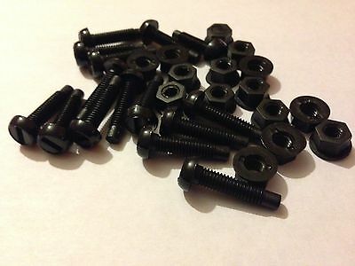 Number Plate Black Bolts & Nuts | Flexible and Fasteners Distributor of Flexible PVC Fuel Pipes & Fasteners, Number Plate Plastic Fixing Kit Black Bolts & Nuts