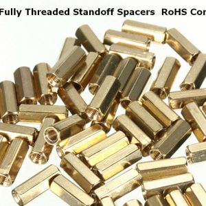 PCB brass threaded spacers | Flexible and Fasteners Distributor of Flexible PVC Fuel Pipes & Fasteners, M3 x 6mm Long Threaded Brass Hexagonal Spacers PCB Standoff