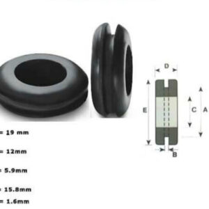 16mm Open PVC Grommets For Automotive Cable Wiring Pipe